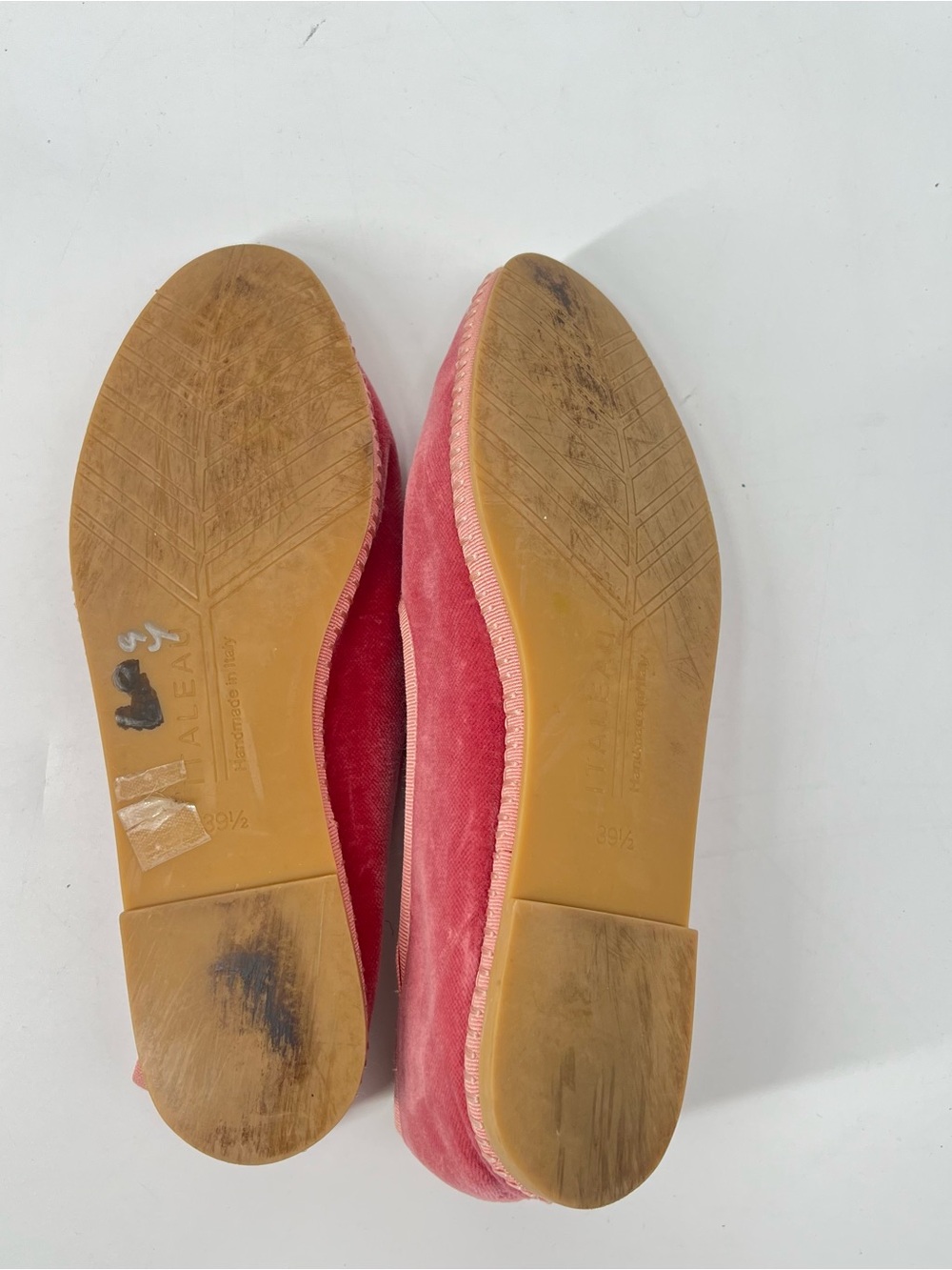 ITALEAU Allegra Velvet Flats Women's Size 39.5 US 9 Handmade in Italy Comfort - Picture 11 of 11